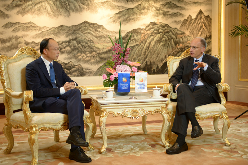 Shanghai forum 2016:interview with Enrico Letta