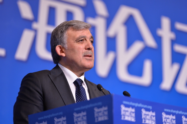 土耳其第11届总统Abdullah Gül在上海论坛2017开幕式上演讲